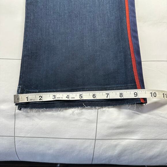 Veronica Beard Jeans Womens 22 Blue Carolyn Baby Boot High Rise Midnight New - Picture 14 of 14